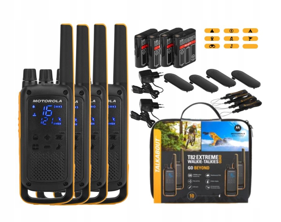 Vysielačka Motorola T82 EXTREME QUAD PACK