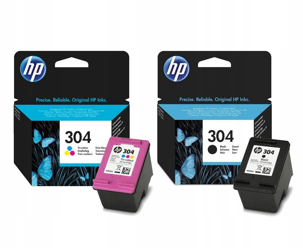 Sada čiernych atramentov HP 304, kompletná 2620 2630