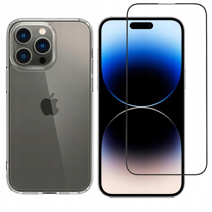 TBK chráni späť na iPhone 14 Pro + Glass 9D Armor Slimless