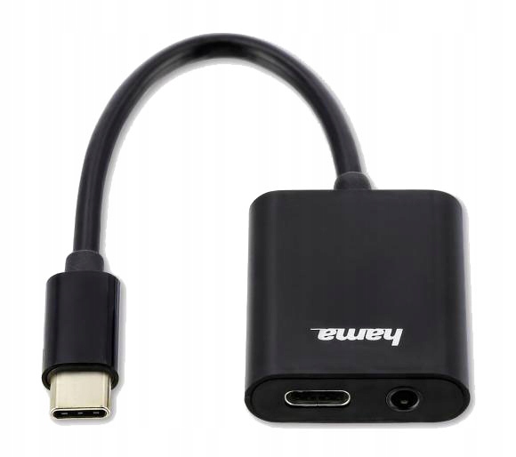 Hama USB-C adaptér-USB-C + Jack 3,5 mm