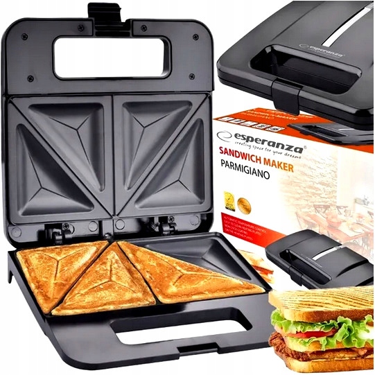 Hriankovač Esperanza TOSTER, SANDWICH čierny 1000 W