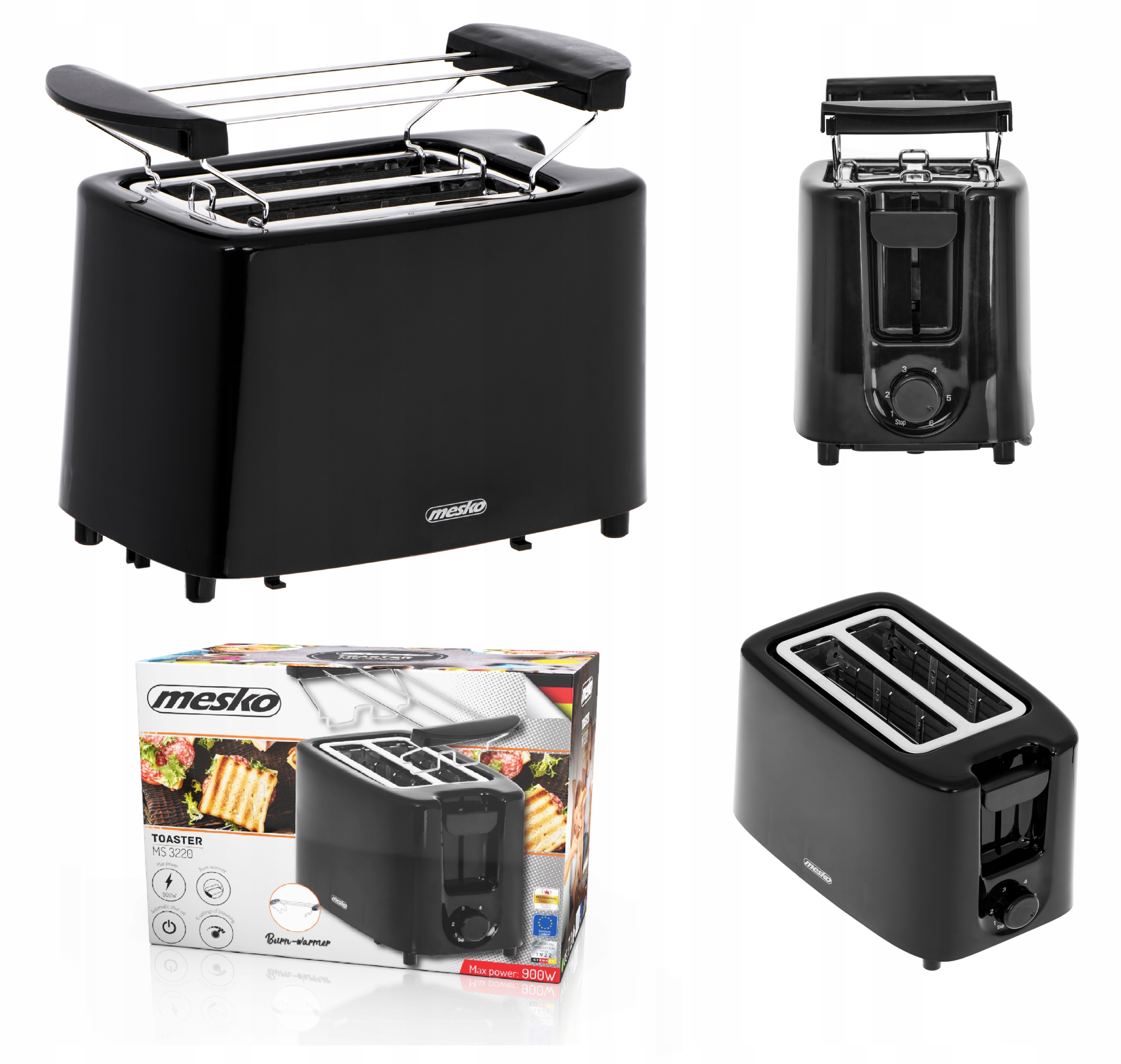 Hriankovač Mesko MS 3220 čierny 900W