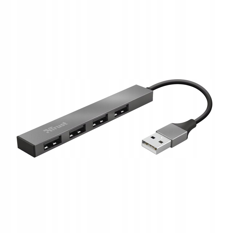 TRUST HUB 4 porty USB 2.0 hliníkový mini tenký Halyx 23786
