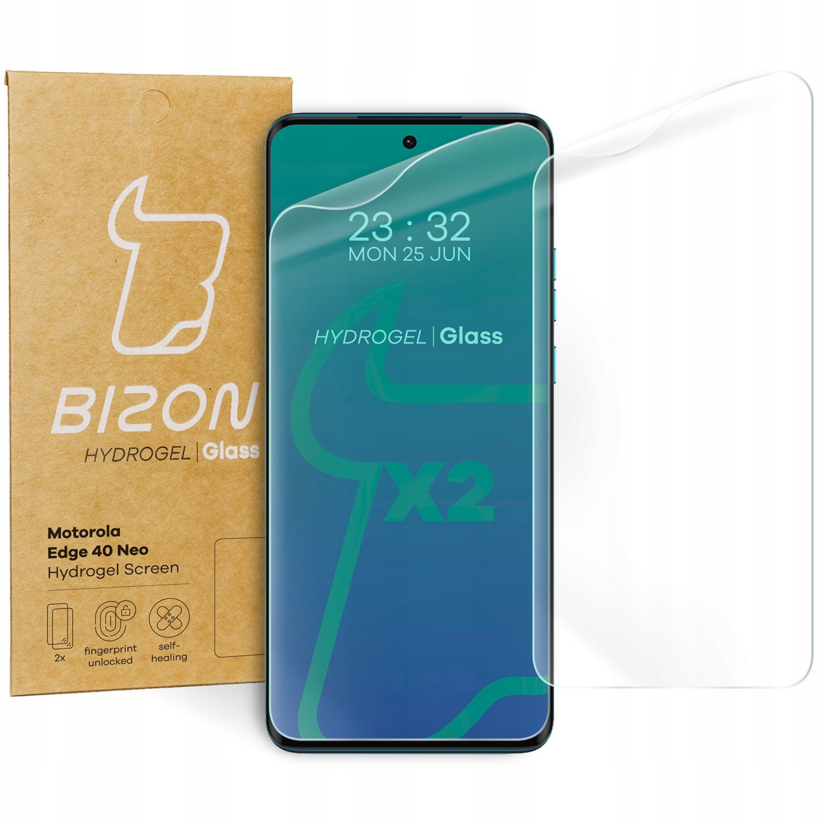 Ochranná fólia Bizon pre Motorola Edge 40 Neo 2 ks.
