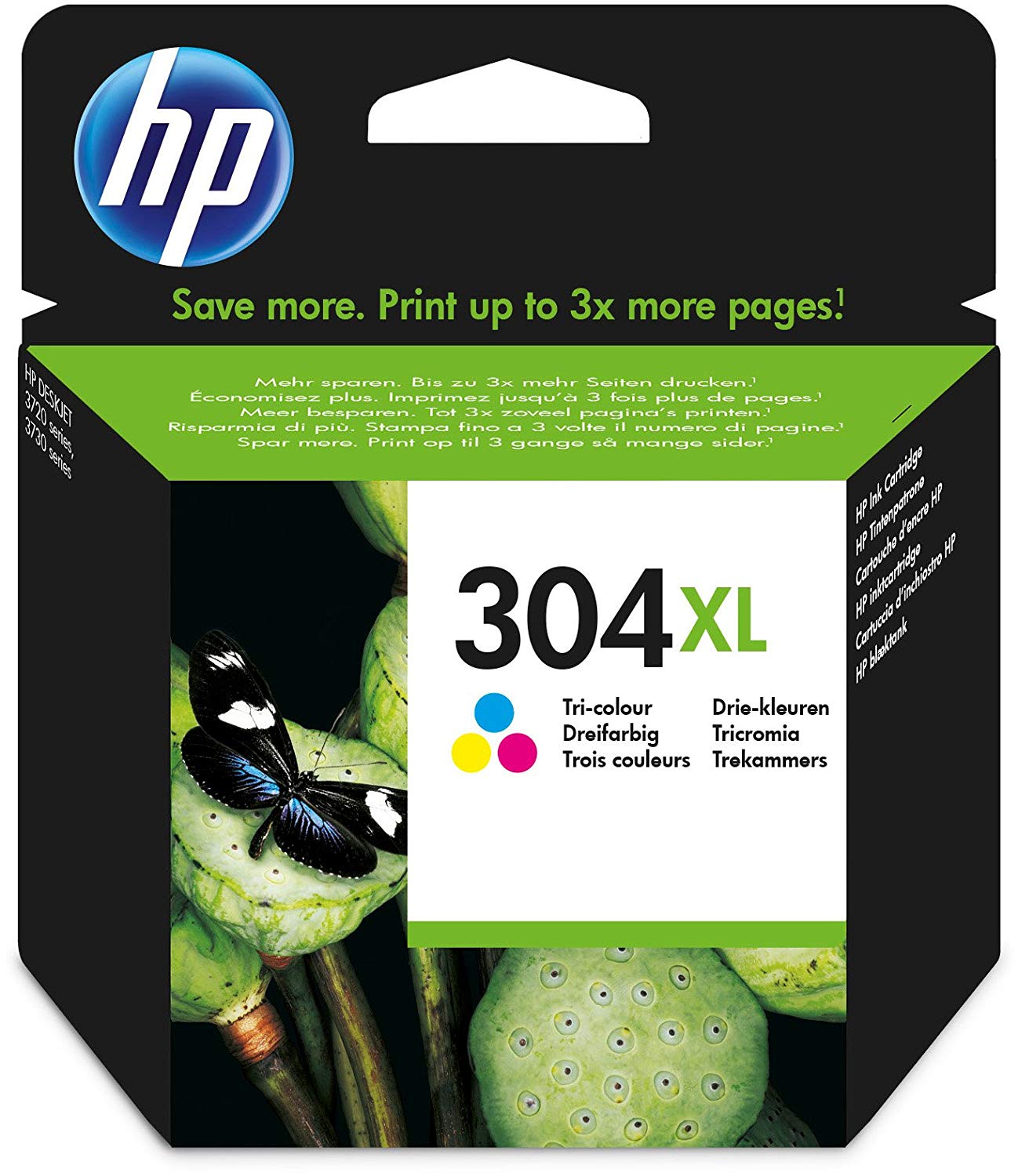 Trojfarebná atramentová kazeta HP 304XL N9K07AE