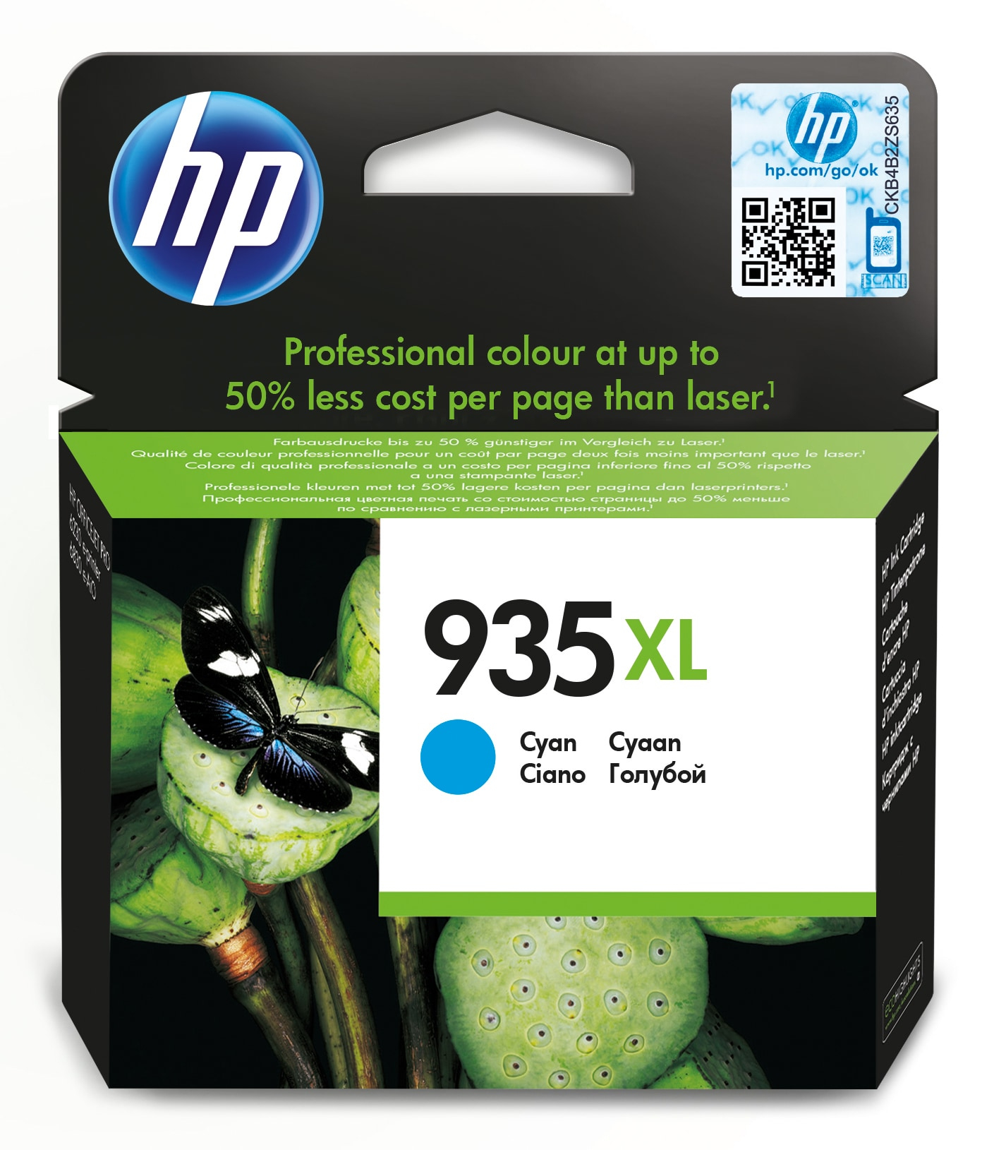Atramentová kazeta HP 935 XL C2P24AE, azúrová