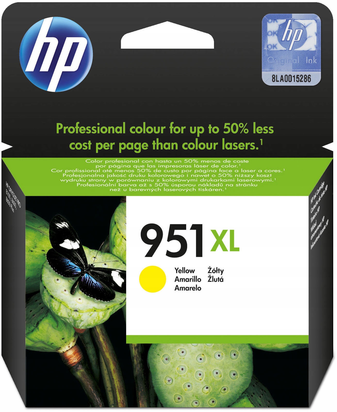 Žltá atramentová kazeta HP 951XL CN048AE