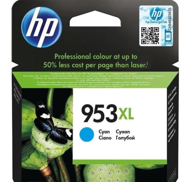 Atramentová kazeta HP 953 XL F6U16AE modrá (azúrová)