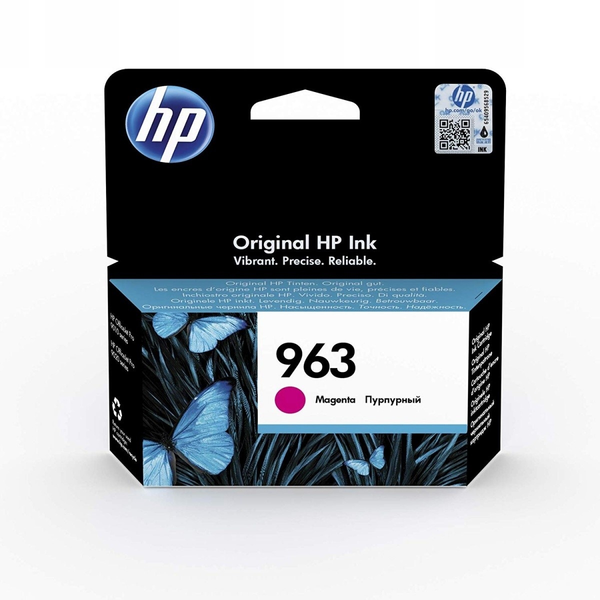 Atramentová kazeta HP 963 3JA24AE červená (purpurová)