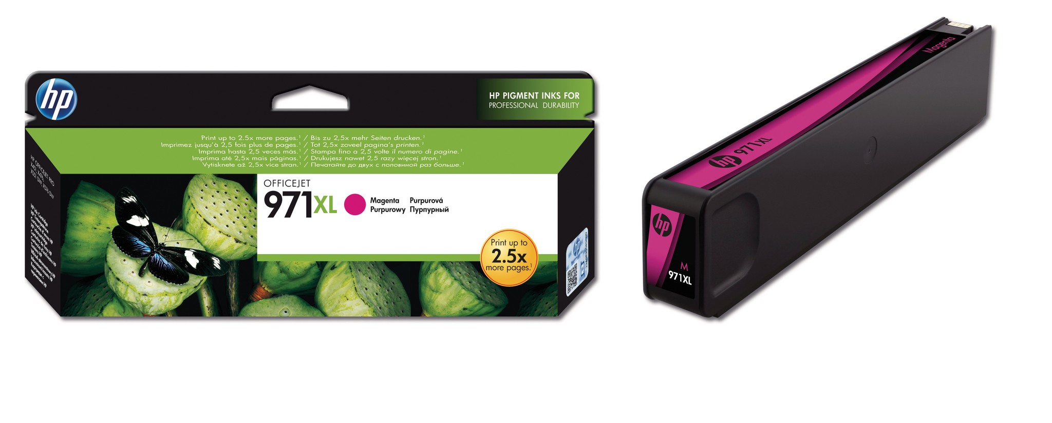 Atramentová kazeta HP 971XL CN627AE červená (purpurová)