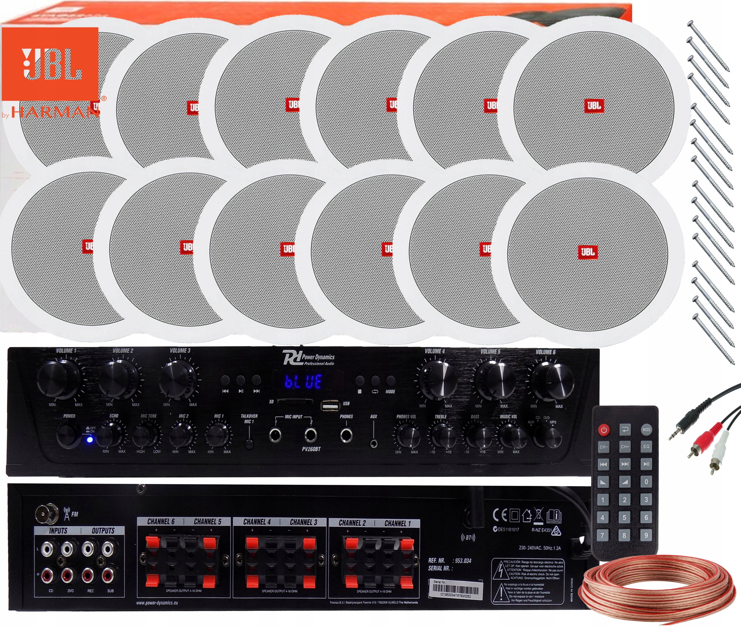 Power Dynamics WS40A biely PA systém
