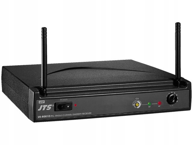 Viacfrekvenčný prijímač JTS US-8001D UHF
