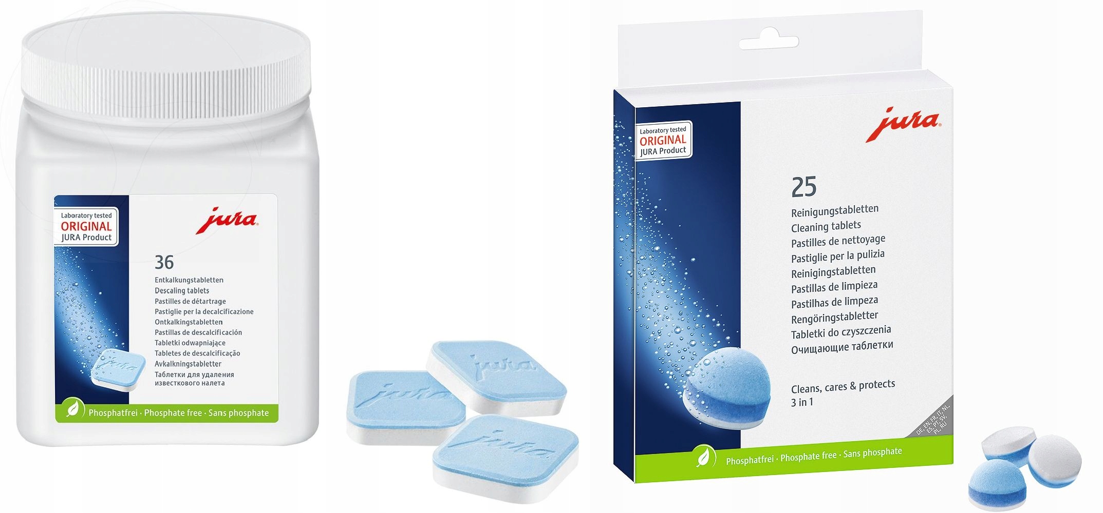 Dizajnér v tabletoch pre Jura + čistiace tablety Jura 25045 25 kusov