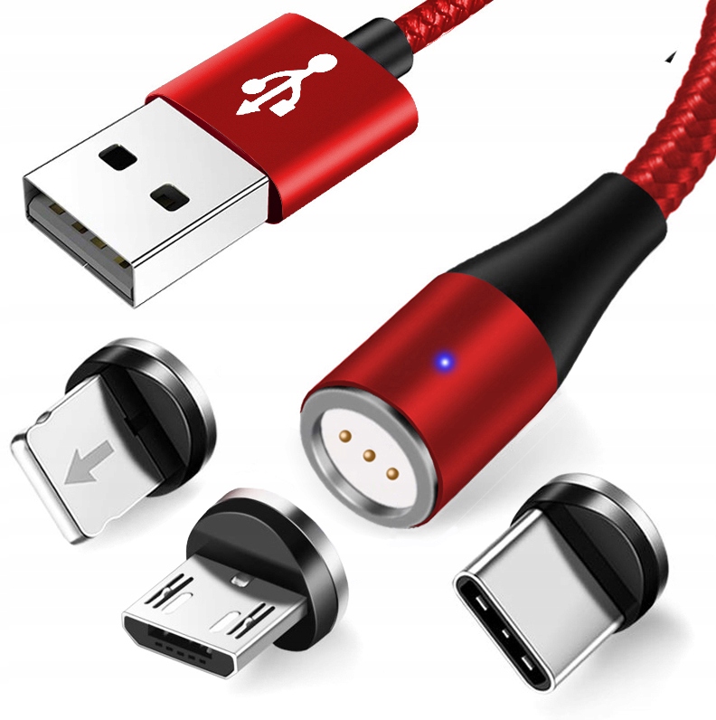 Sada káblov USB - USB Typ C / MicrousB / Lightning Interlook