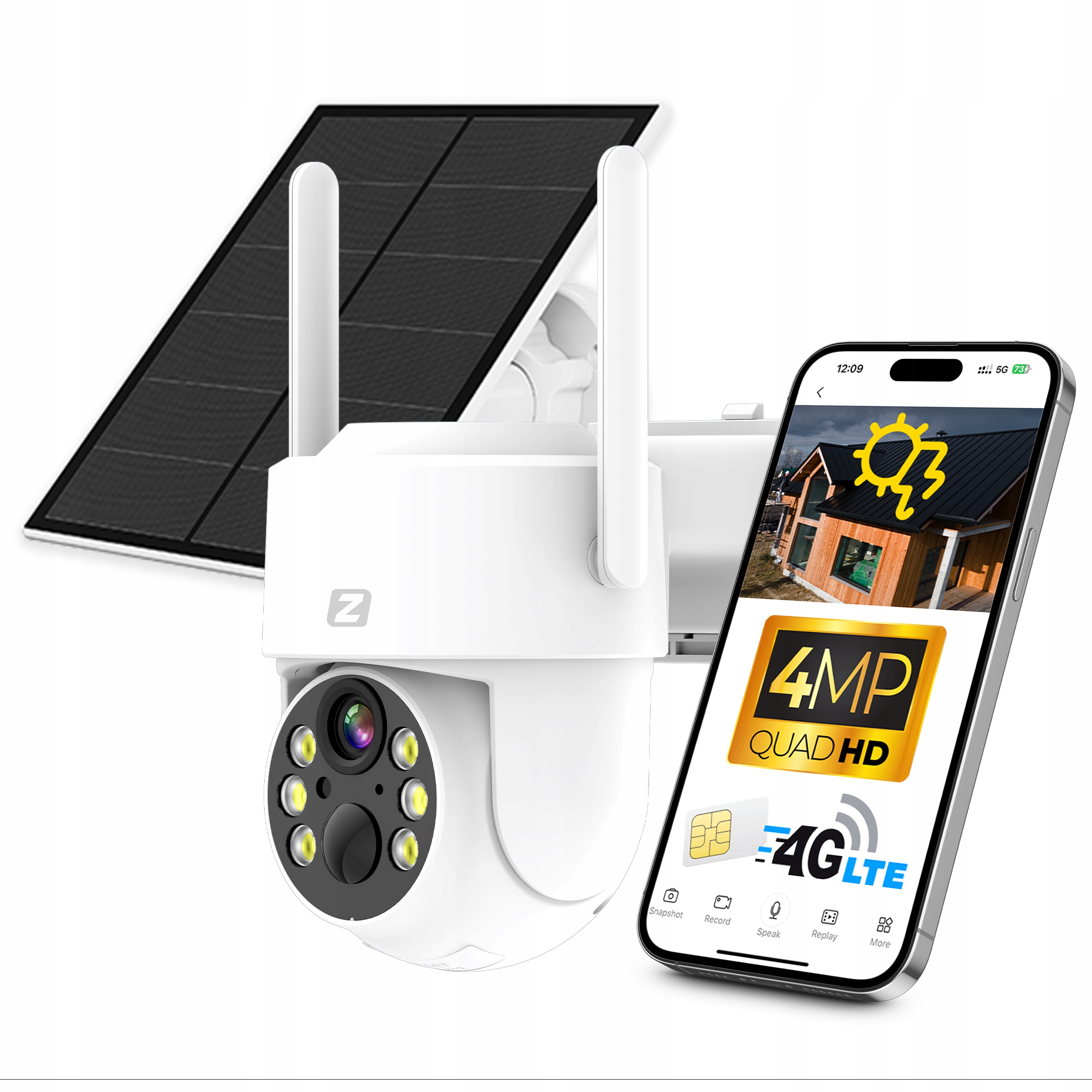 Vonkajšia IP kamera Zintronic I4 SOLAR GSM