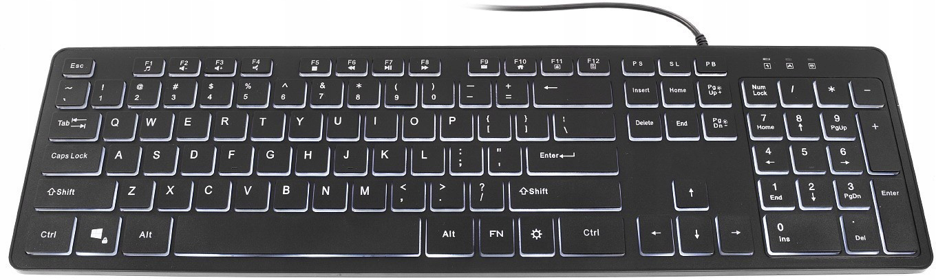 Membránová klávesnica Nexo Huro, čierna