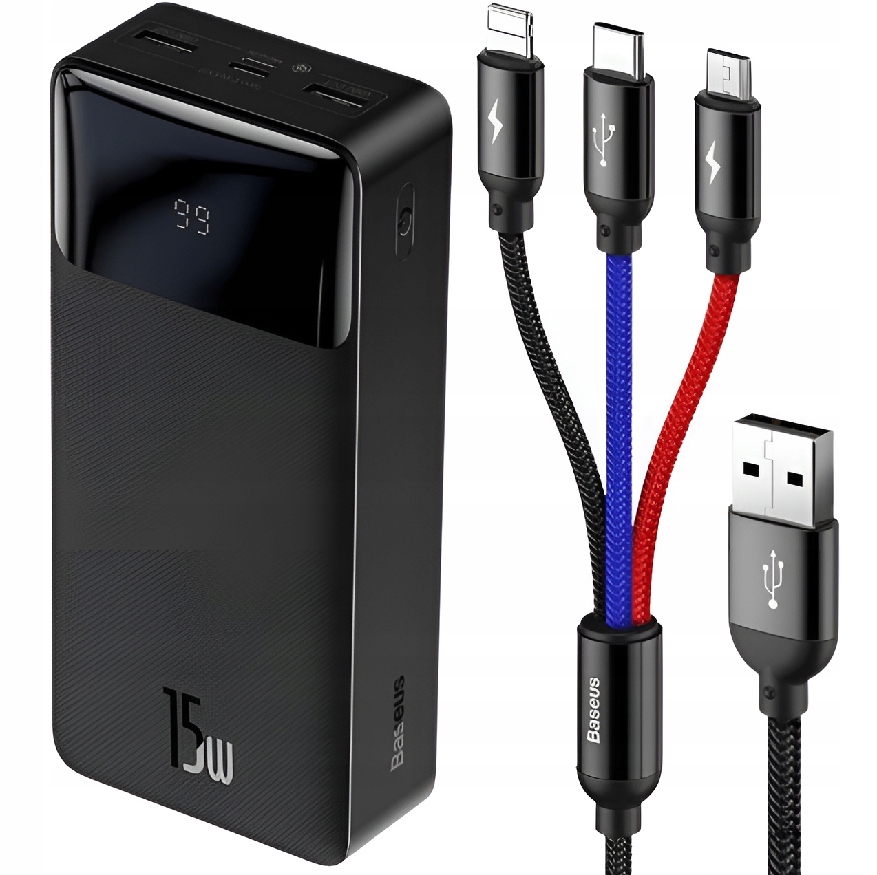 Powerbanka Baseus 30000 mAh čierna