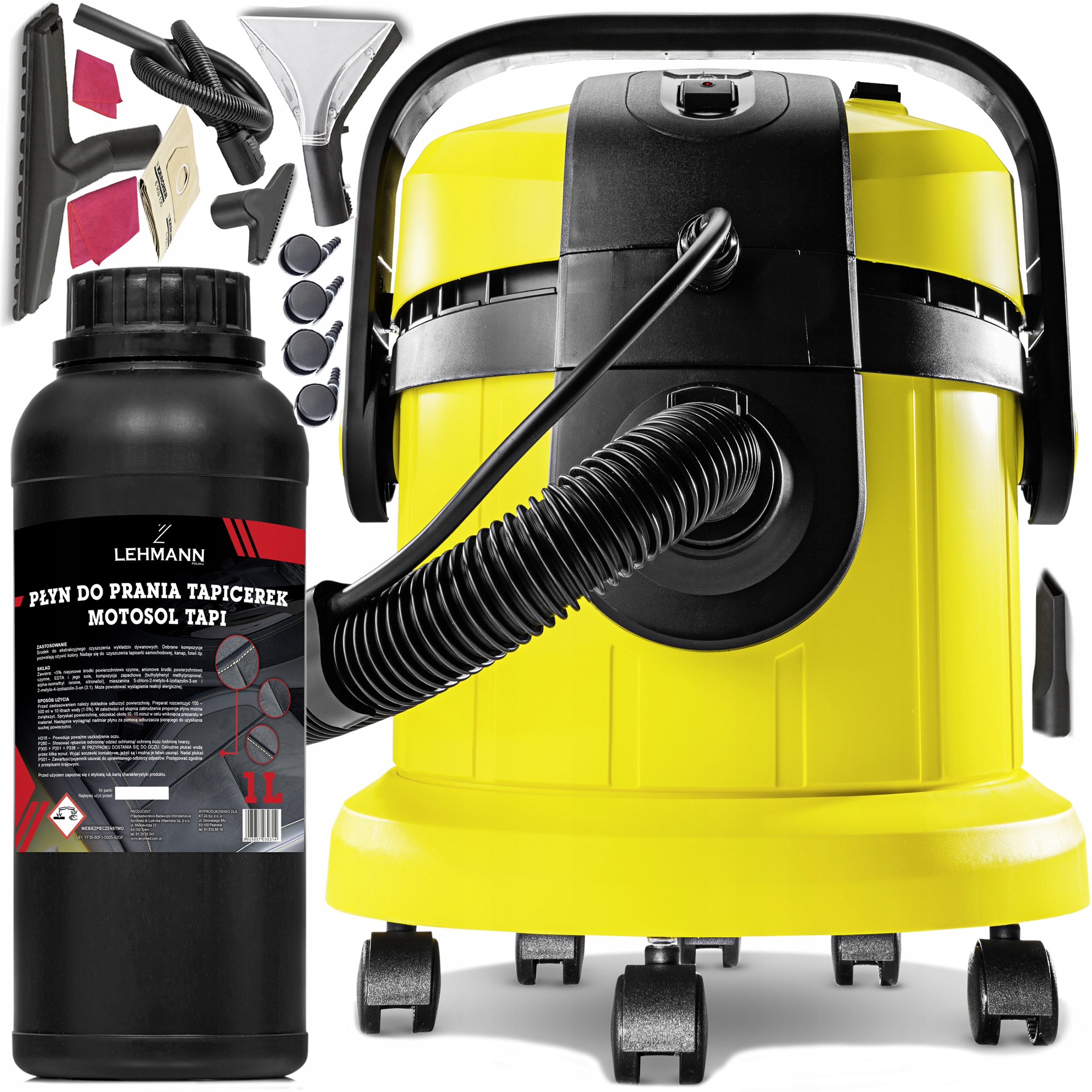 Odchodný vysávač Kärcher SE 4001 1400 W žltá/zlato + 3 ďalšie výrobky