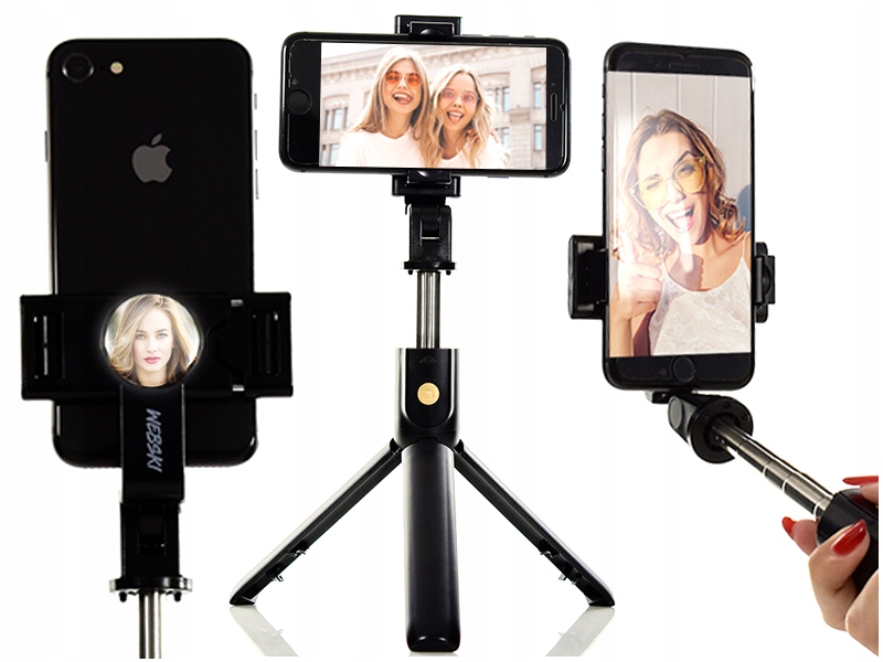 Selfie Stick WebSki K10 rukoväť čiernej