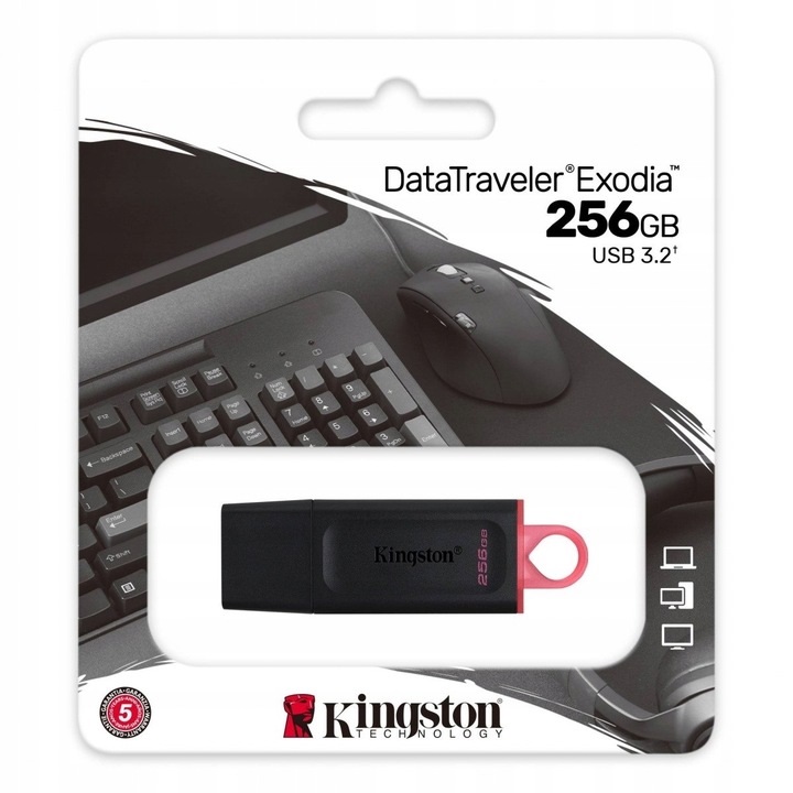 Pevný disk Kingston Exodia 256 GB USB 3.2 čierny