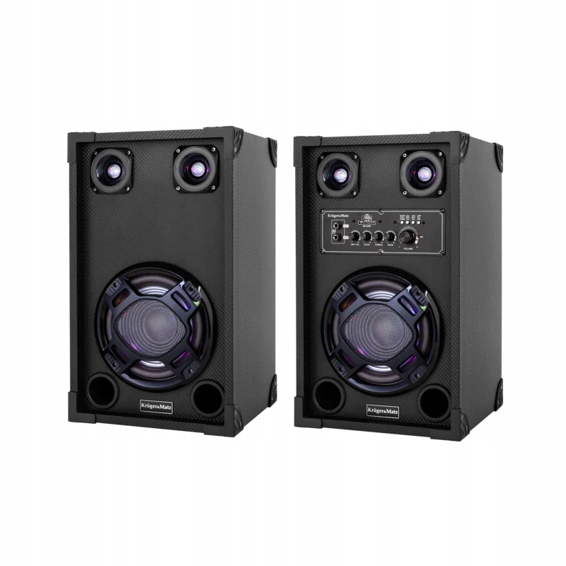 Sada stĺpcov Kruger & Matz KM0546 STAGE LITE 60 v čiernej farbe