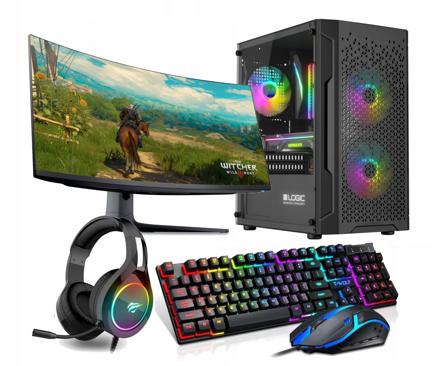 Počítačová zostava Stradus ZR5X66 32 GB / 1 TB čierna