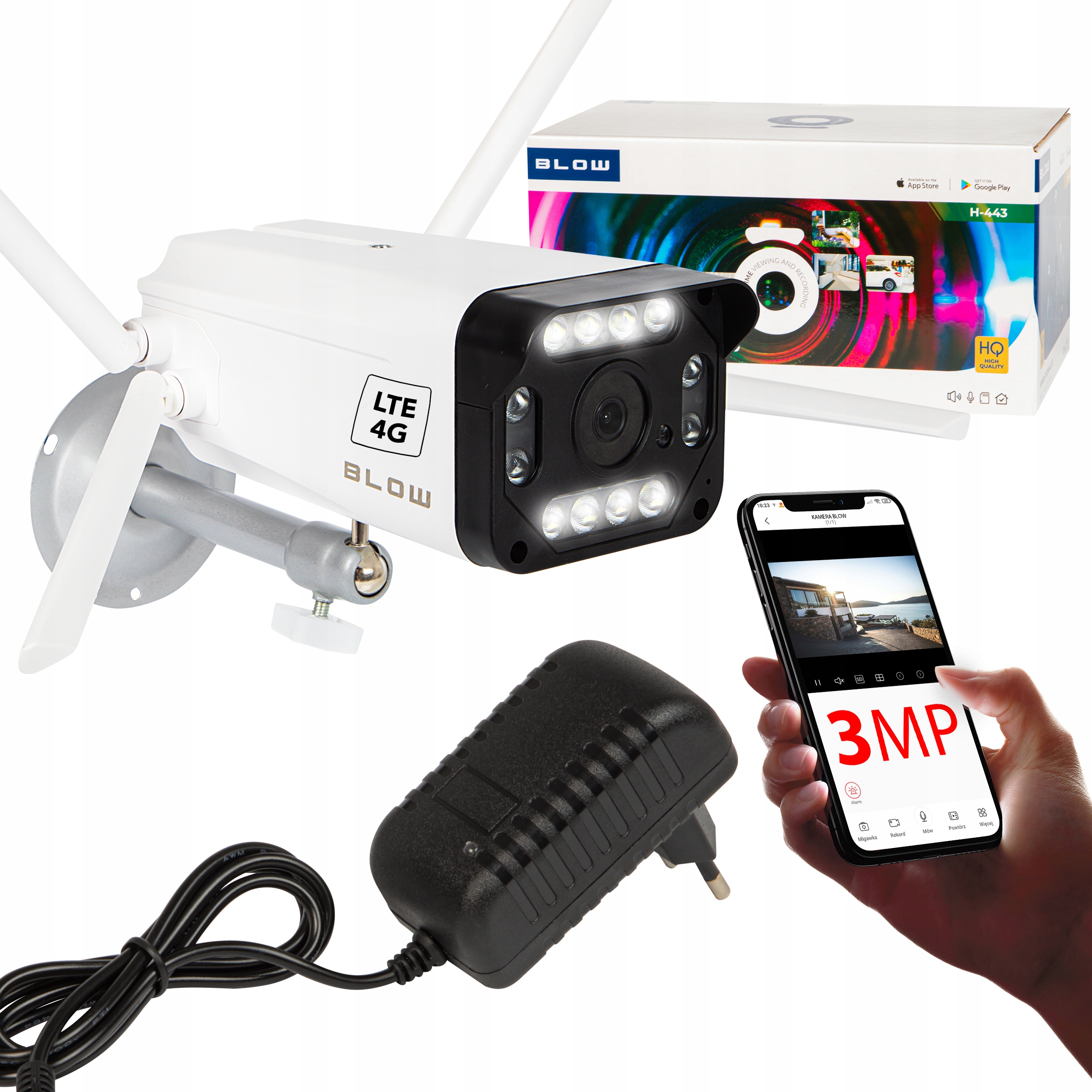 Blow H-443 IP kamera + BLOW UŽÍVATEĽSKÝ MANUÁL