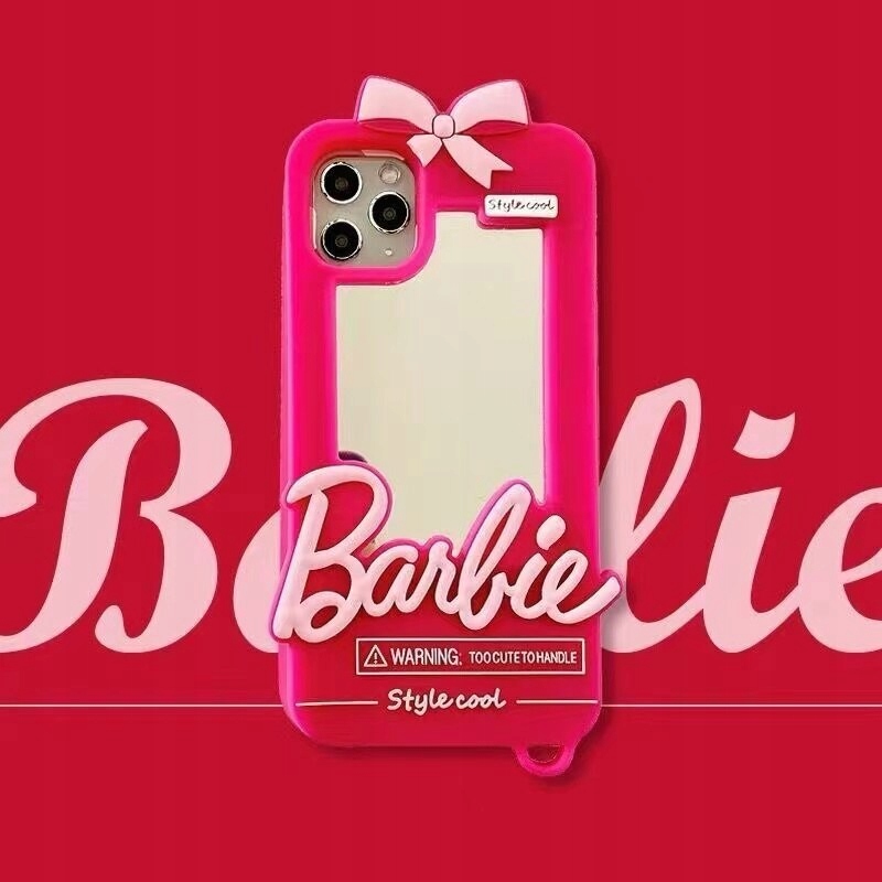 Kawaii Barbie Pink 3D retro case anime kompatibilný