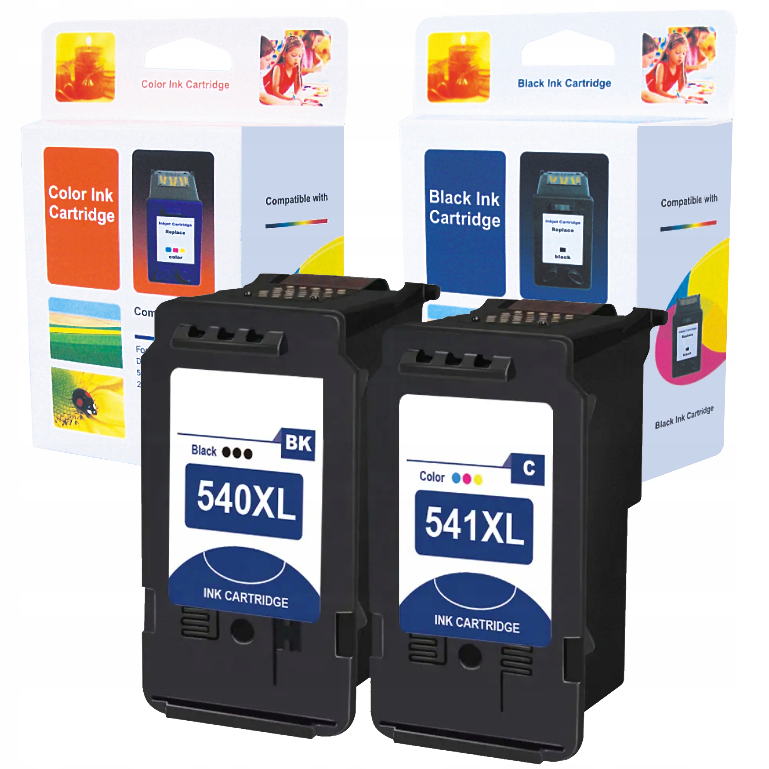 New1one atrament pre PG 540 XL + CL 541 CMY XL pre Canon black (black), trojfarebný, sada