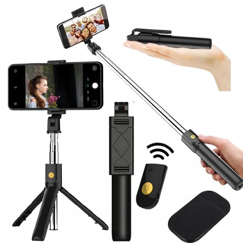 Selfie palica K07 rukoväť čierna