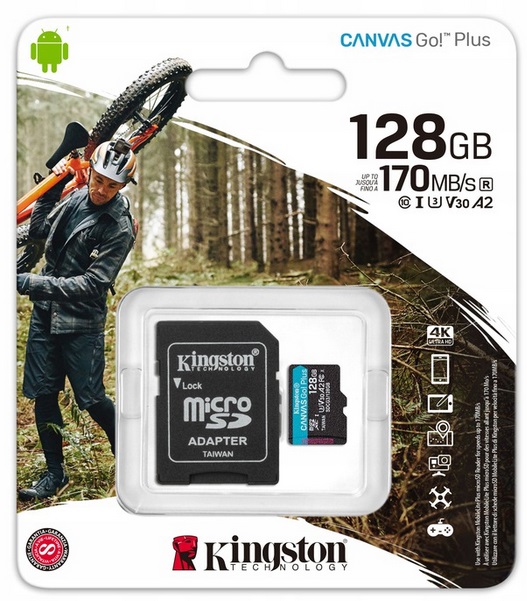 microSD karta Kingston Canvas Go! Plus 128 GB