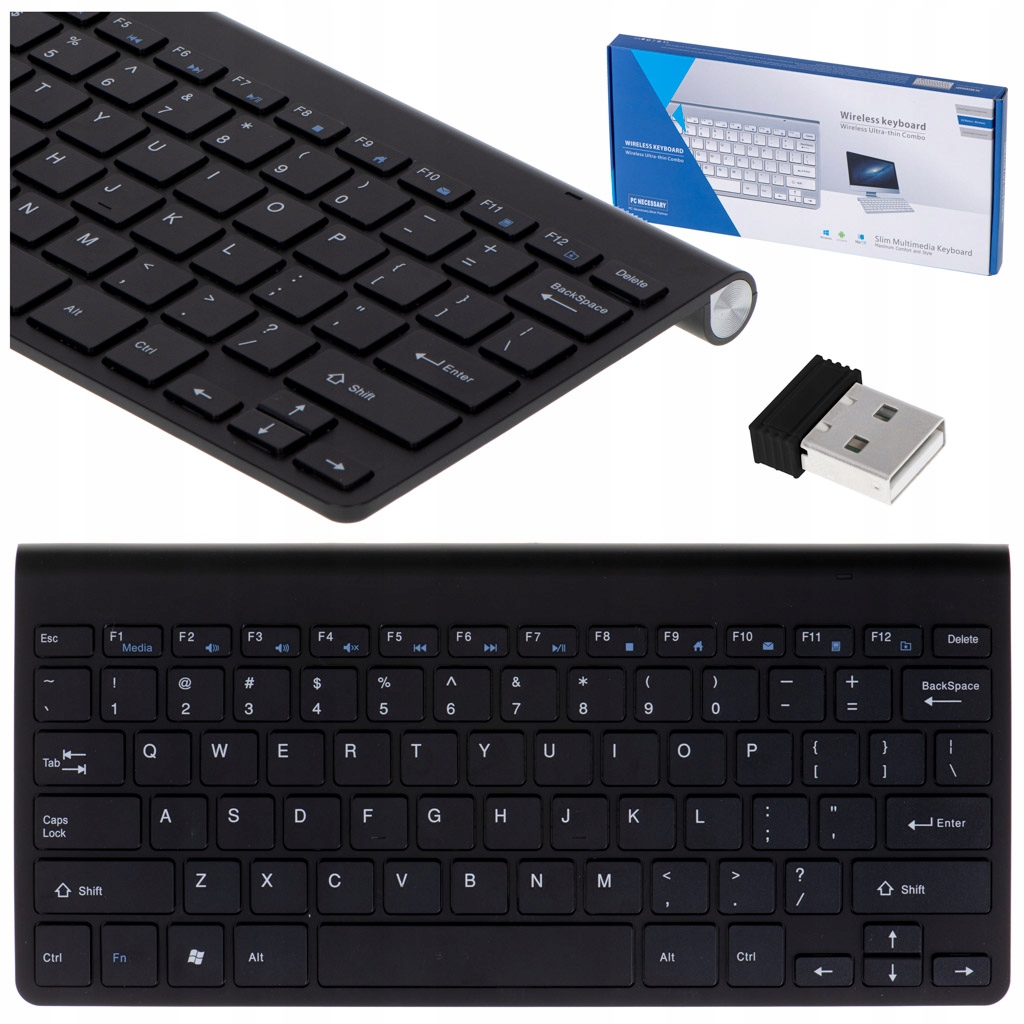 Bezdrôtová USB Smart TV klávesnica s dlhým dosahom