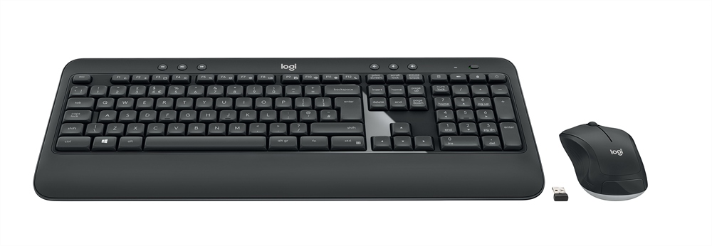 Sada klávesnice a myši Logitech, čierna