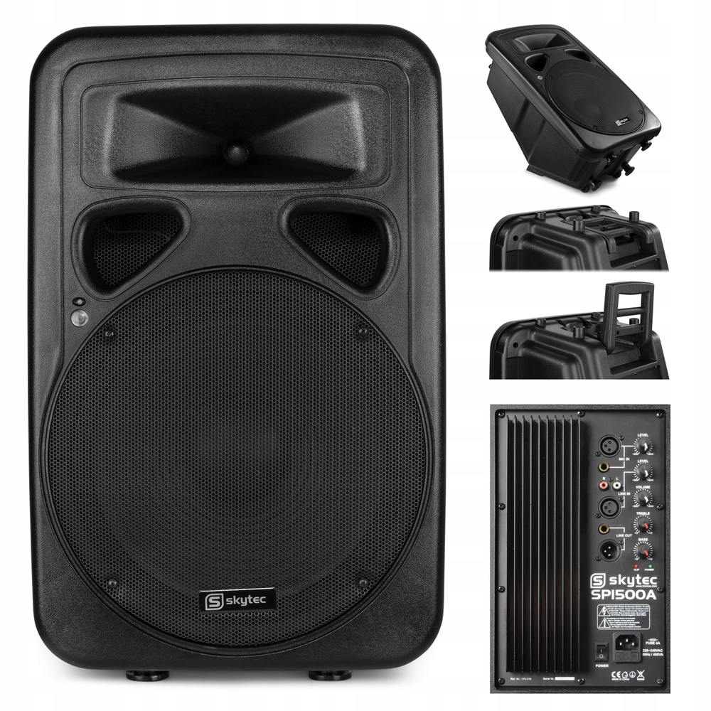 Skytec stĺpec 170.316 SP1500A 400 v čiernej farbe