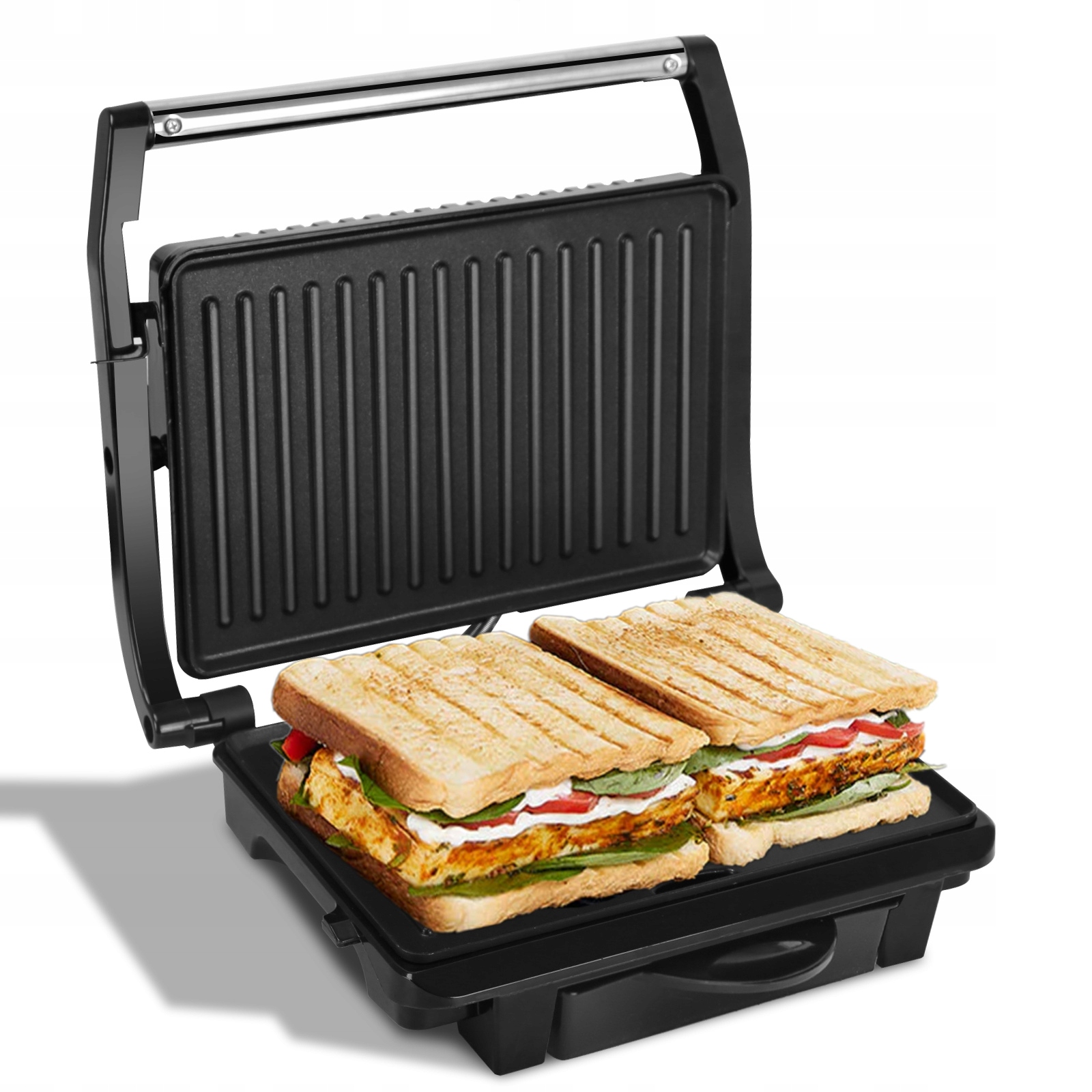 Hriankovač Aigostar Panini 1000W strieborný/sivý 1000W