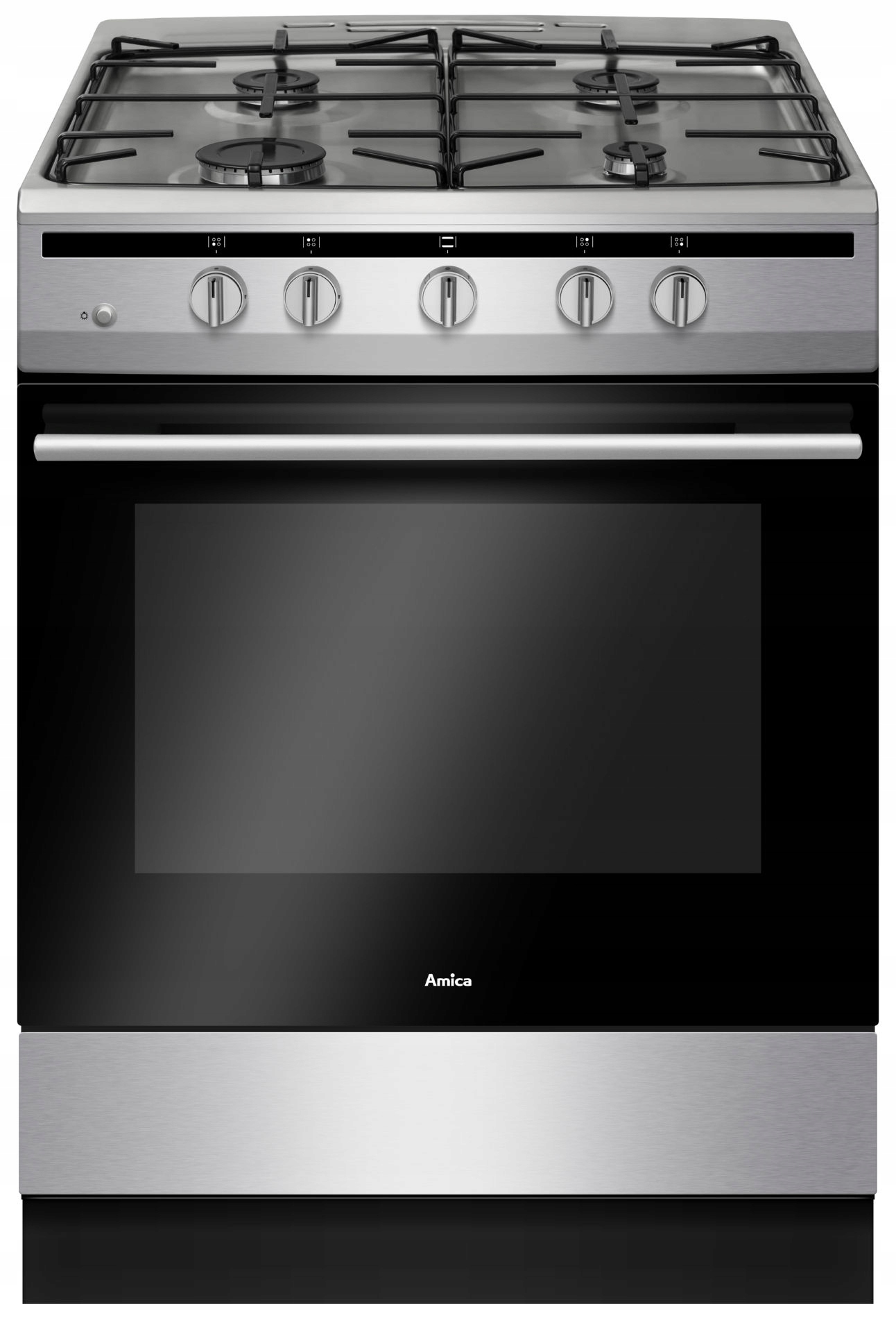 Kuchyňa Amica 617GGH4.33HZPF (XX) plyn INOX 58 L