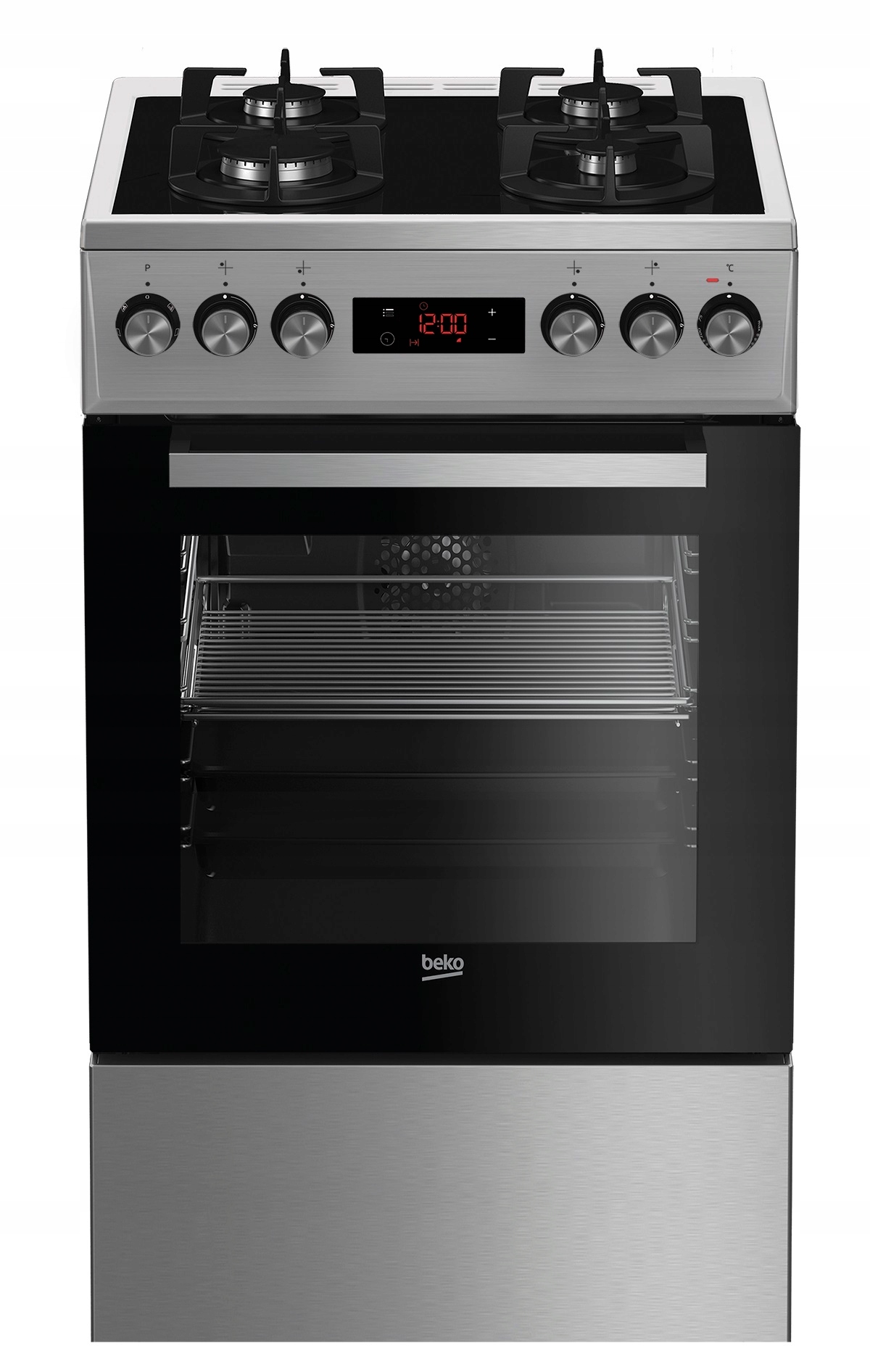 Kuchyňa Beko FSMT55330DXDS 50cm plyn na sklo 60L