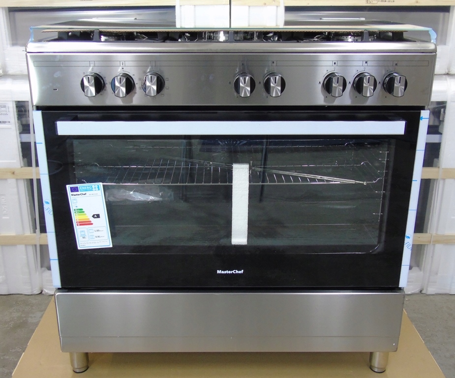Plynová elektrická kuchyňa Inox 90cm 5 Wok Gastro