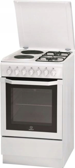 Plynová elektrická kuchyňa INDESIT Biela 50cm Gril