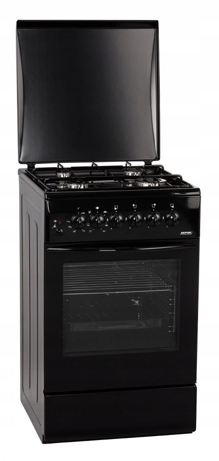 Plynová elektrická kuchyňa MPM-51-KGE-11 / B Čierna