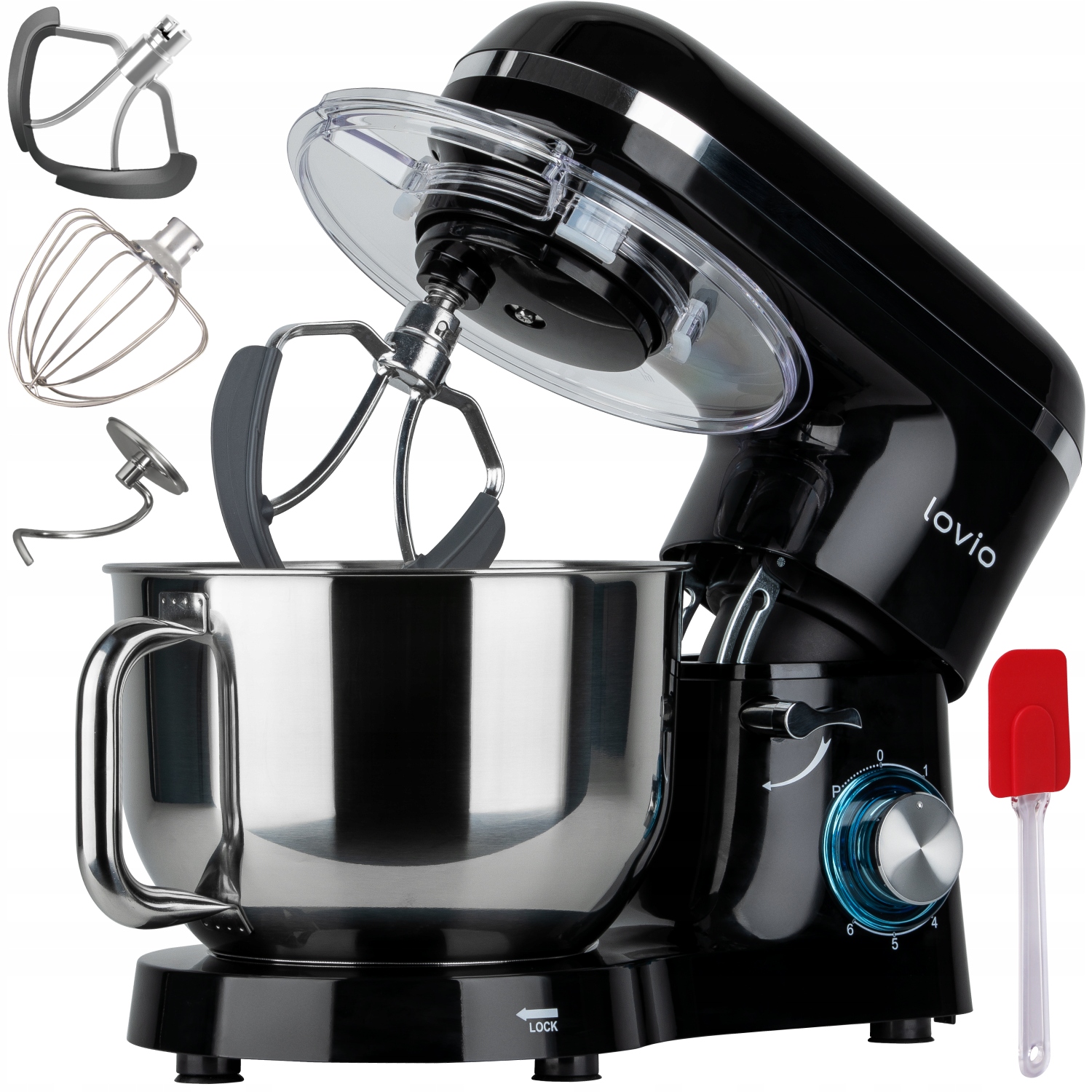 Kuchynský robot LOVIO Kuchynský robot ChefAssistant planetárny mixér 3000 W čierny