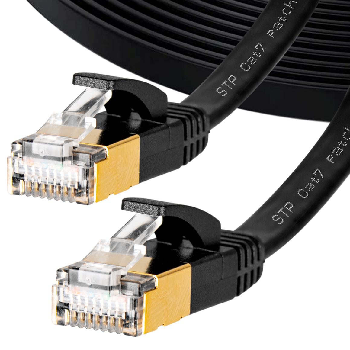 Patchcord S/FTP 7 Vayox RJ45 / RJ45 15 m čierny