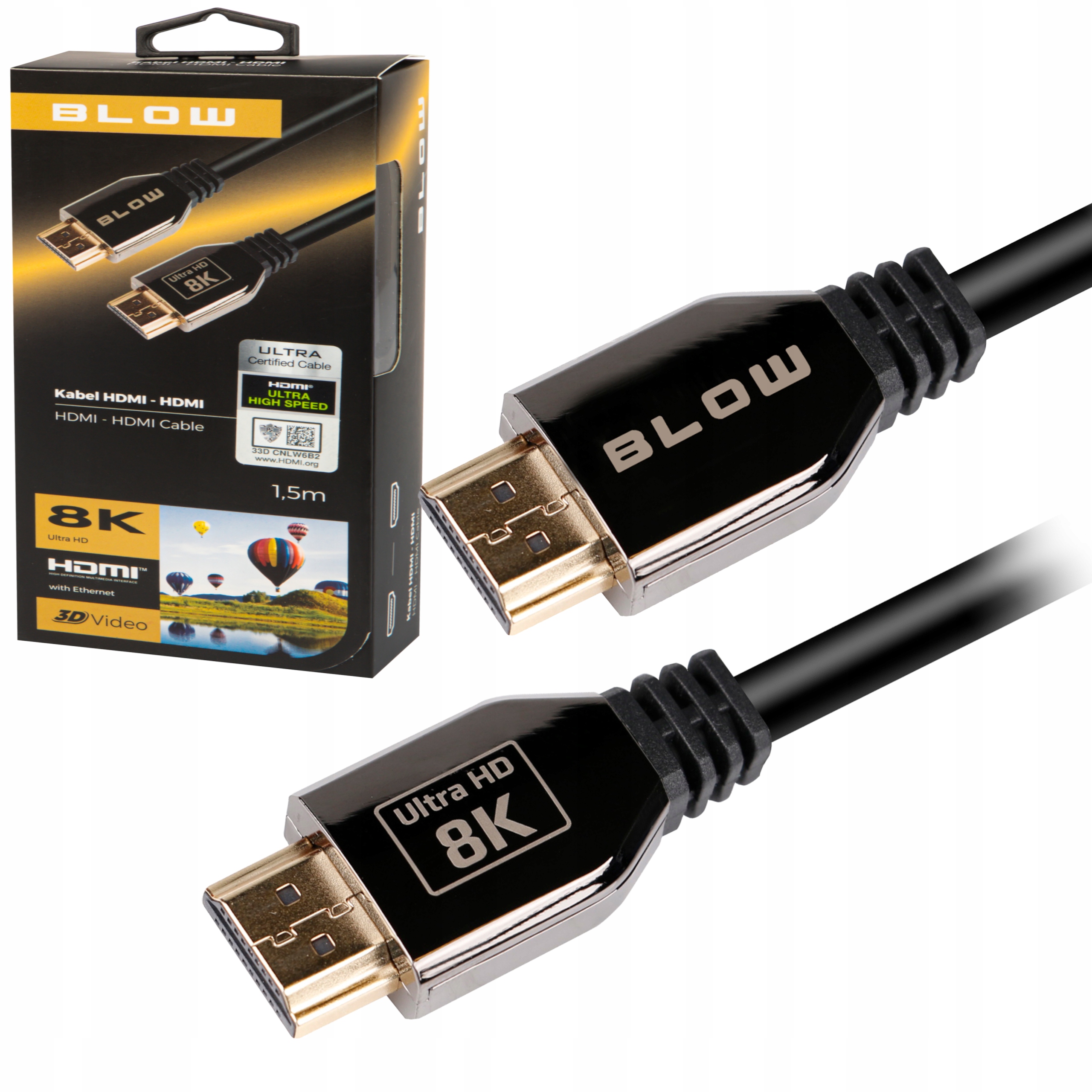Kábel Blow Premium HDMI - HDMI 1,5 m