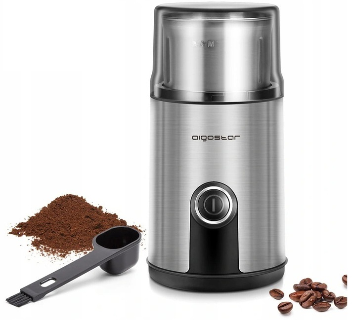 Aigostar Otto 200 W elektrický mlynček strieborná/šedá