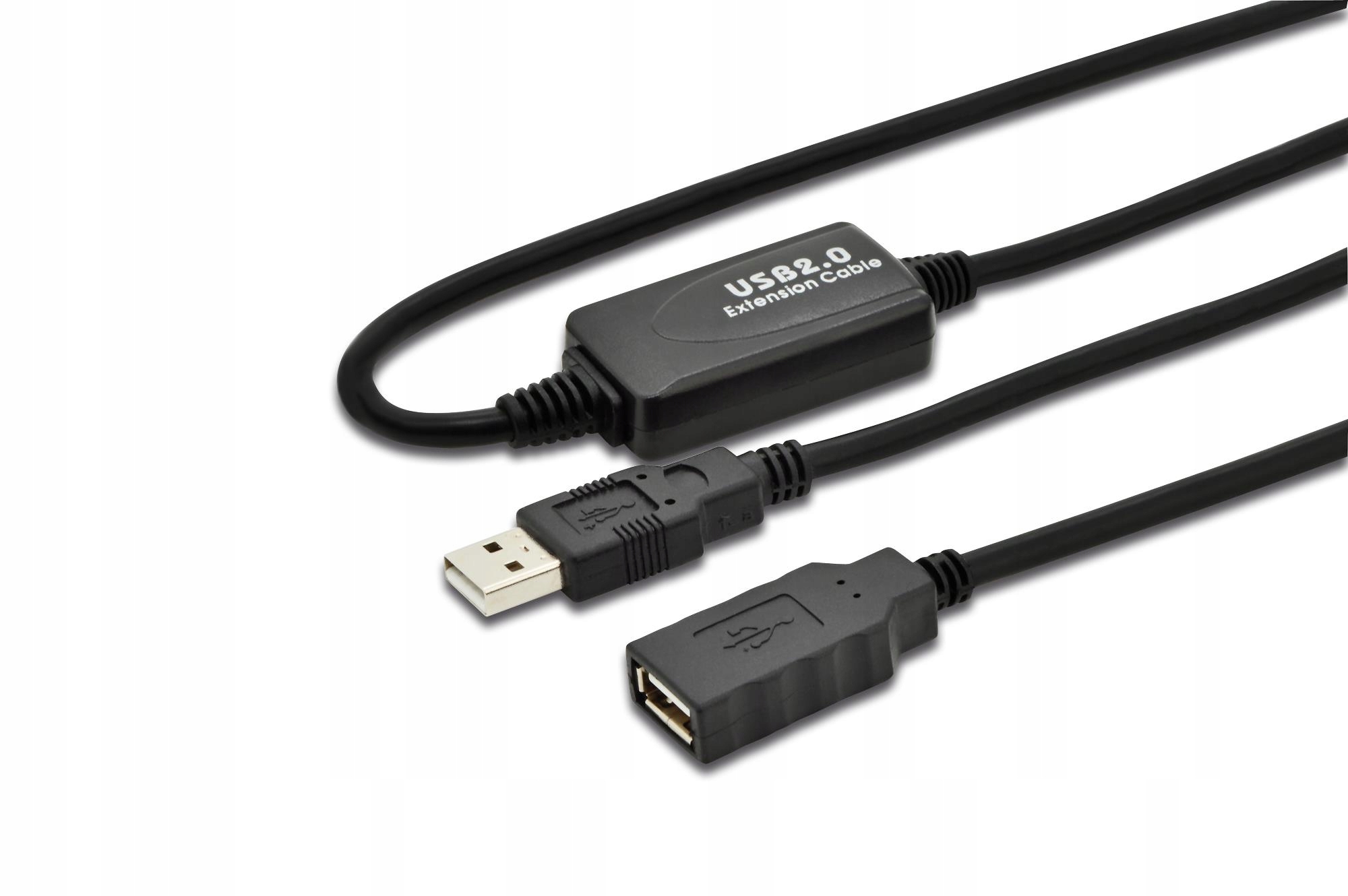 USB kábel Digitus DA-73100-1 Čierna, Sivá 10 m