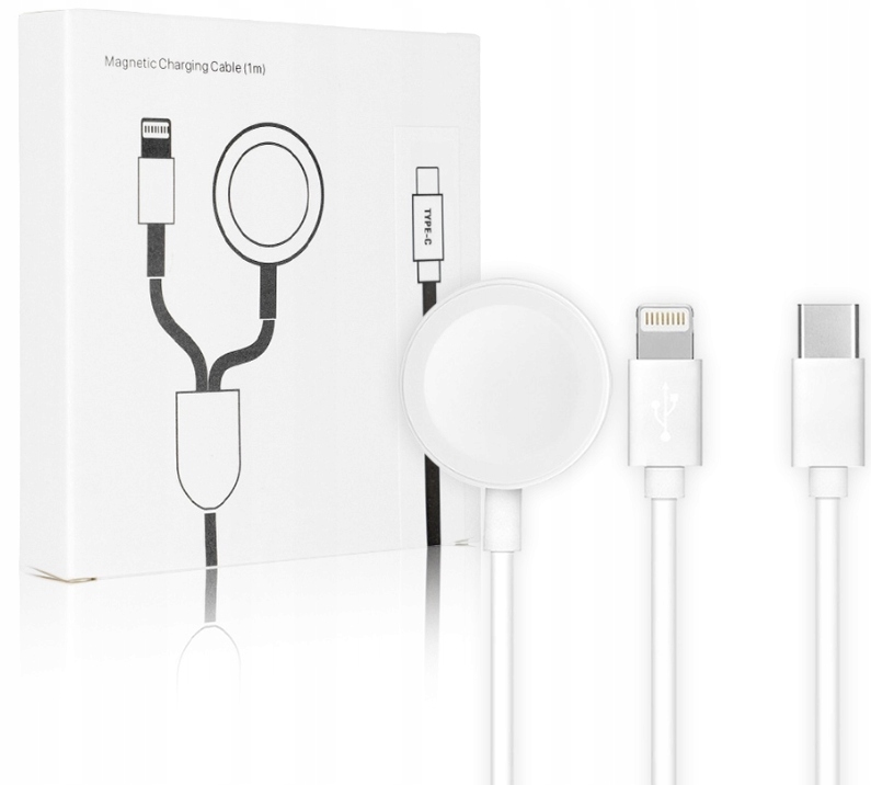 2v1 NABÍJAČKA PRE IPHONE 11 12 13 14 APPLE WATCH 4 5 6 7 8 SE KÁBEL USB-C