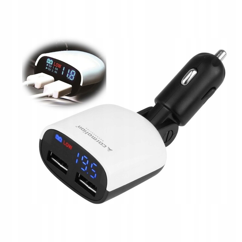 USB Car Charger Euro MAH 3400 Ma