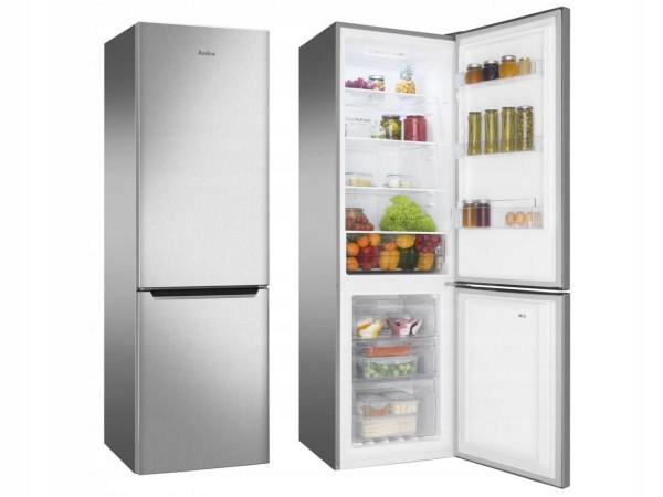 Chladnička nofrop amica fk2996n.2ftx inox 250l 180cm