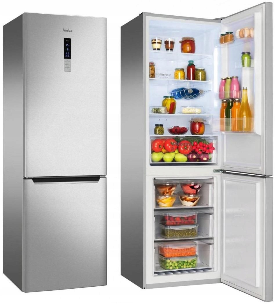 CHLADNIČKA NoFrost AMICA FK3356N.2DFX Inox 317l 185cm