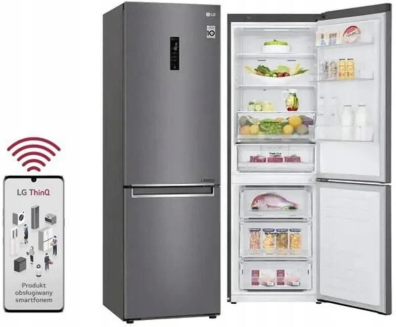 Chladnička NOFROP LG GBB61DSHMN 341L 186CM INOX